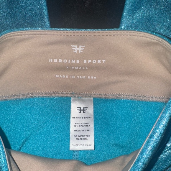 Heroine Sport Shiny Blue Leggings - Picture 2 of 2